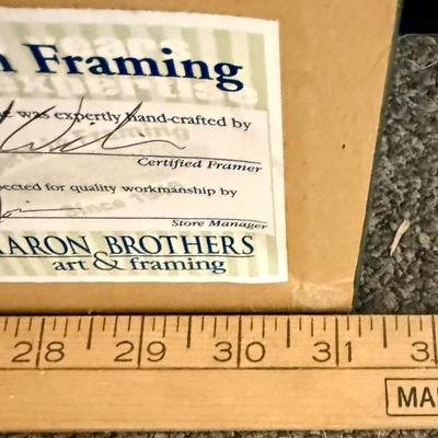 Sale Photo Thumbnail #497: This framed art print is for an exhibition of Claude Monet's paintings from the Musée Marmottan, held in San Diego in 1998. Good condition. Approx. 25" x 31".