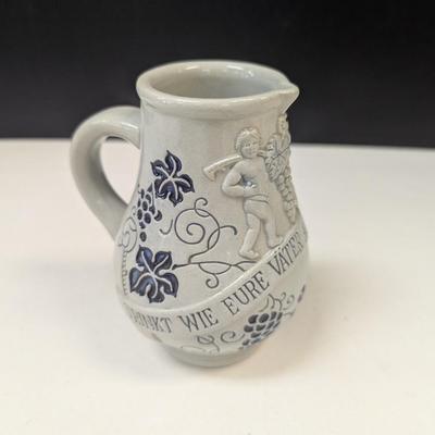 Vintage Trinkt Wie Eure Vater Aus Stein Den Wein German Pitcher