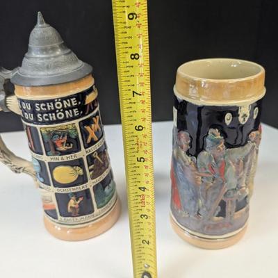 Vintage Made In Germany Beer Steins Copyright Musterschutz #12