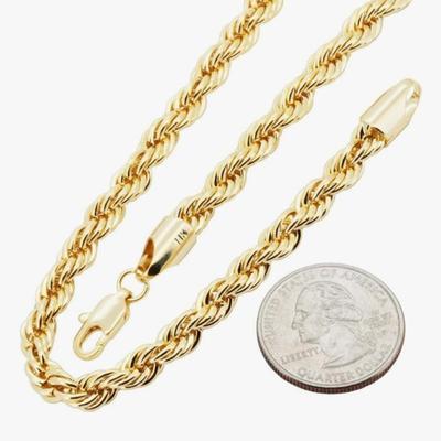 6mm Gold Filled Rope Chain