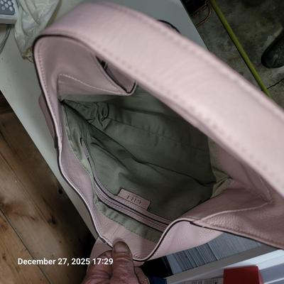 Sale Photo Thumbnail #140: It's leather and about 15" wide and 12" tall not counting the strap