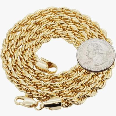 6mm Gold Filled Rope Chain