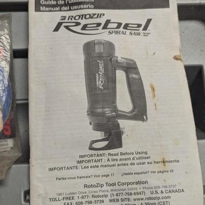 Rotozip Rebel Spiral Saw w/ Case
