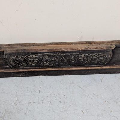Antique Wooden Mantle Approx 45" Long & 11" Wide