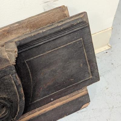 Antique Wooden Mantle Approx 45" Long & 11" Wide