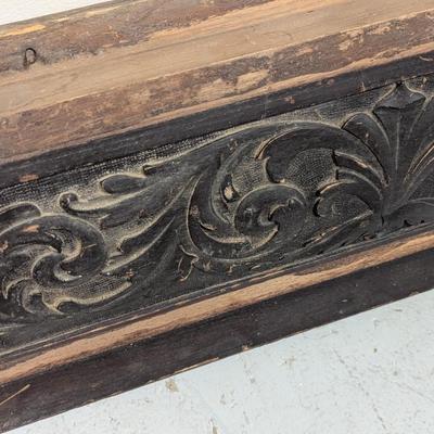 Antique Wooden Mantle Approx 45" Long & 11" Wide