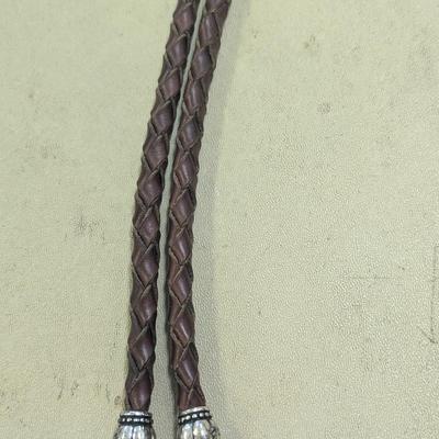 Hat Bolo Tie & Braided/Western Style Belt