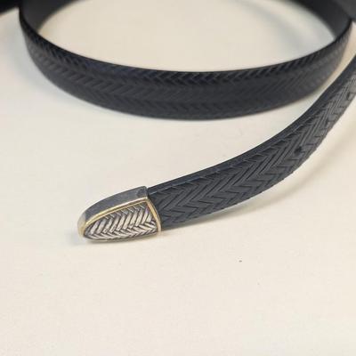 Nocona Brand Leather Belt Size 46 & Black Belt Size 44