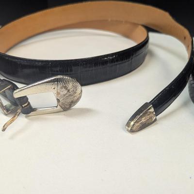 Onyx Belt Size 48 & Black Belt Approx 48"