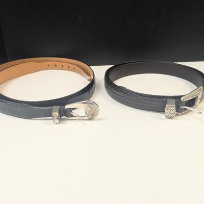 Onyx Belt Size 48 & Black Belt Approx 48"