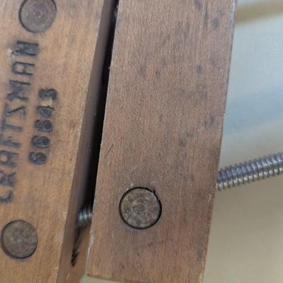 Vintage Woodworking Gluing Clamp Hand Screw Wood Clamps