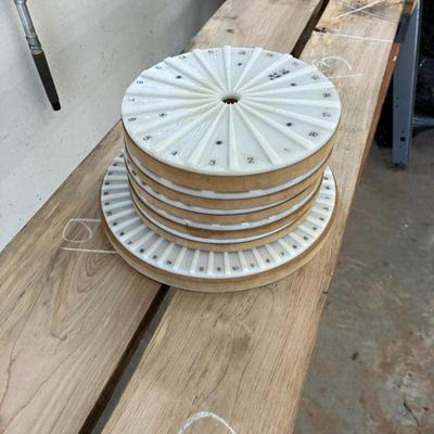 Segeasy plates mounded on MDF for making open segmented bowls 8,16,24,36,and2-48 segments  plates $15 each.