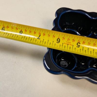 Navy Blue Ceramic Egg Holder