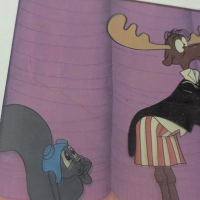 Universal Studios Super-Cel Rocky & Bullwinkle LE w/ COA 11 1/4" x 6"