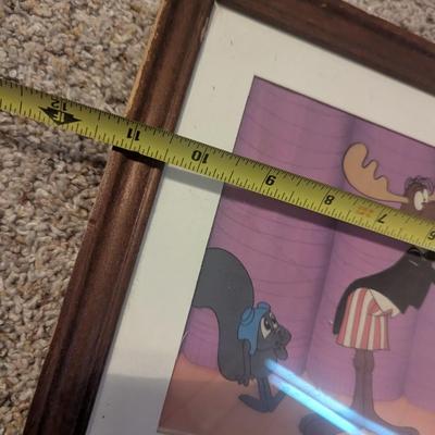 Universal Studios Super-Cel Rocky & Bullwinkle LE w/ COA 11 1/4" x 6"