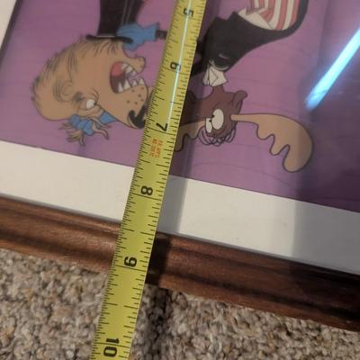 Universal Studios Super-Cel Rocky & Bullwinkle LE w/ COA 11 1/4" x 6"