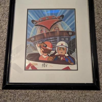 Hand Painted Cel Signed In Japanese By Ippei Kuri Numbered Speed Racer 15 1/2" x 19 1.2"