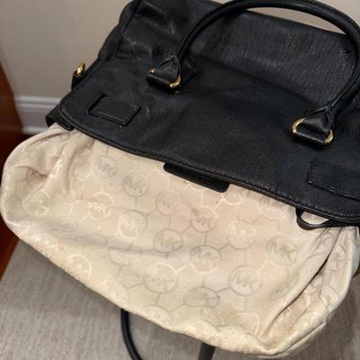 Authentic Michael Kors Hamilton Large Satchel - Black Pebbled Leather