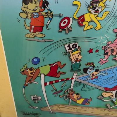 Rare LE Animation Art Hanna-Barbera-thon 13 1/2" x 16 1/2" w/ COA Sani-Cel