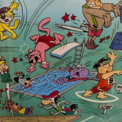 Rare LE Animation Art Hanna-Barbera-thon 13 1/2" x 16 1/2" w/ COA Sani-Cel