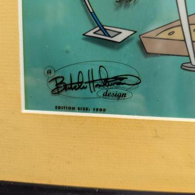 Rare LE Animation Art Hanna-Barbera-thon 13 1/2" x 16 1/2" w/ COA Sani-Cel