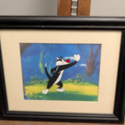 Warner Bros. Studios Sylvester Animation Art 16 3/4" x 14"