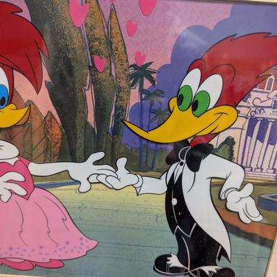 Woody & Winnie Woodpecker LE Seri Cel "Lovebirds" Approx 21" x 17"