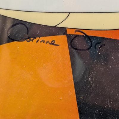 Speed Racer Peter Fernandez & Corinne Orr Signed Seri-cel 24 1/2" x 20"