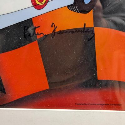 Speed Racer Peter Fernandez & Corinne Orr Signed Seri-cel 24 1/2" x 20"