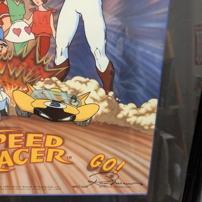 Rare Go Speed Racer Go Signed By Ippei Kuri & Numbered 888/3000 26" x 3"