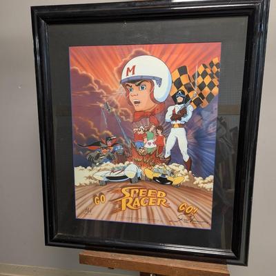 Rare Go Speed Racer Go Signed By Ippei Kuri & Numbered 888/3000 26" x 3"