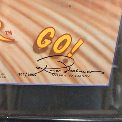 Rare Go Speed Racer Go Signed By Ippei Kuri & Numbered 888/3000 26" x 3"