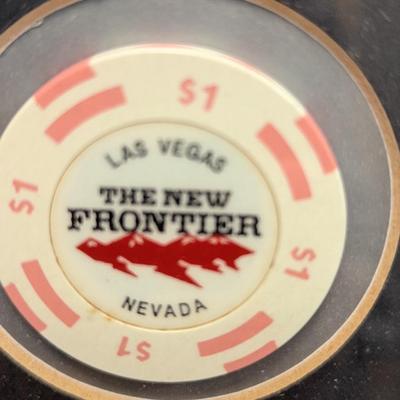 Rare The Beatles In Las Vegas Visit w/ Chips From Vintage Casinos 32" x 28"