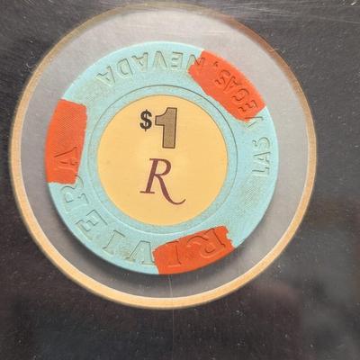 Rare The Beatles In Las Vegas Visit w/ Chips From Vintage Casinos 32" x 28"