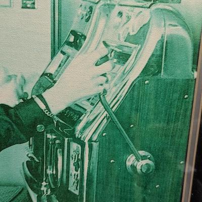 Rare The Beatles In Las Vegas Visit w/ Chips From Vintage Casinos 32" x 28"