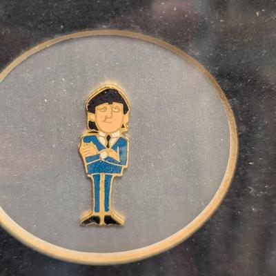 Rare The Beatles In Las Vegas Visit w/ Chips From Vintage Casinos 32" x 28"