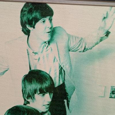 Rare The Beatles In Las Vegas Visit w/ Chips From Vintage Casinos 32" x 28"