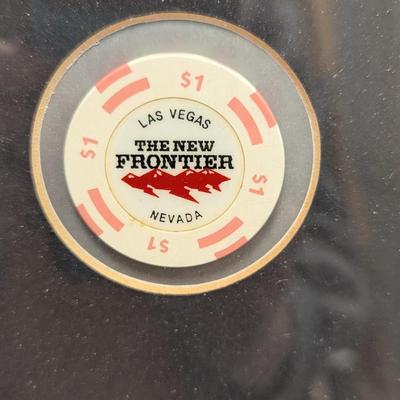 Rare The Beatles In Las Vegas Visit w/ Chips From Vintage Casinos 32" x 28"