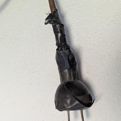 Vintage Antique Slag Glass Electric Lamp