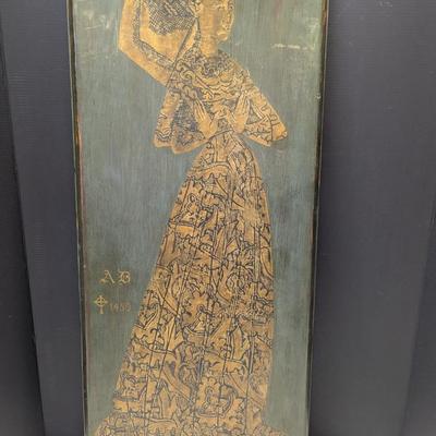Lady Anne Playters Of Sotterley Brass Rubbing