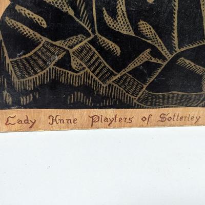 Lady Anne Playters Of Sotterley Brass Rubbing
