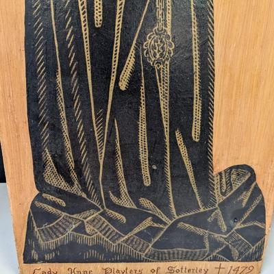 Lady Anne Playters Of Sotterley Brass Rubbing
