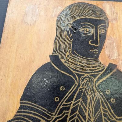 Antique Brass Rubbing Sir William Playters Of Sotterley