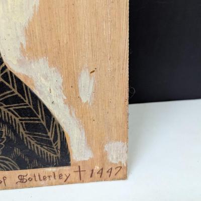 Antique Brass Rubbing Sir William Playters Of Sotterley