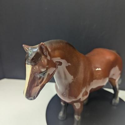 Vintage West Germany Goebel Brown Porcelain Horse