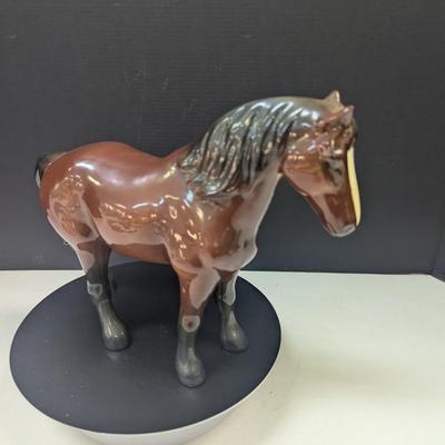 Vintage West Germany Goebel Brown Porcelain Horse