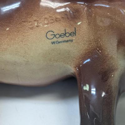 Vintage West Germany Goebel Brown Porcelain Horse