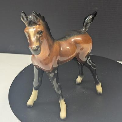 Vintage West Germany Goebel Brown Porcelain Horse
