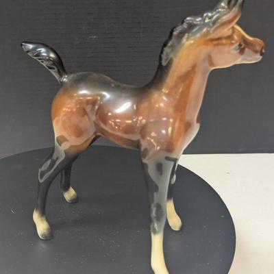 Vintage West Germany Goebel Brown Porcelain Horse