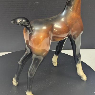 Vintage West Germany Goebel Brown Porcelain Horse